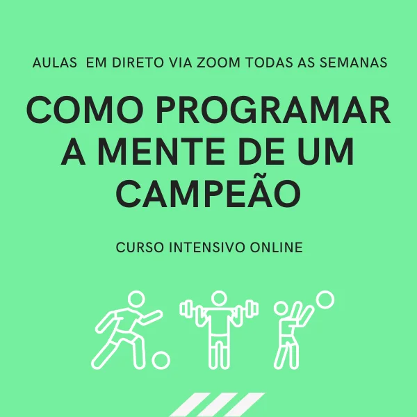 Capa do curso Academia Mente de Campeão — aulas em direto via Zoom.